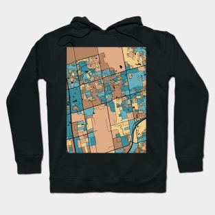 Vaughan Map Pattern in Mid Century Pastel Hoodie